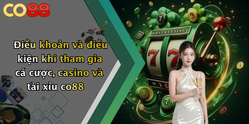 Điều khoản và điều kiện khi tham gia cá cược, casino và tài xỉu co88